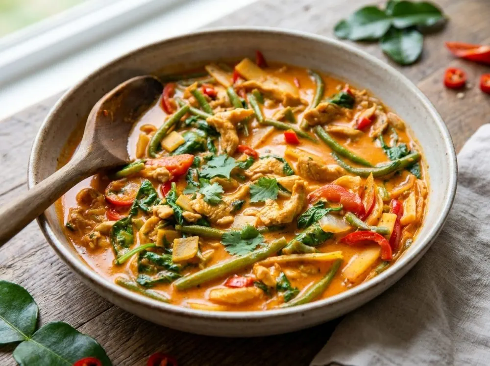 Coconut Thai Red Curry with Vegetables and Rice