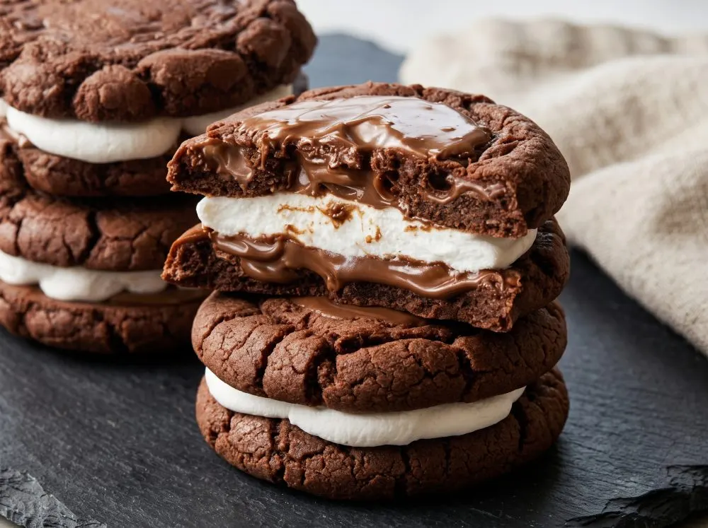 Easy Marshmallow Chocolate Fudge Cookies