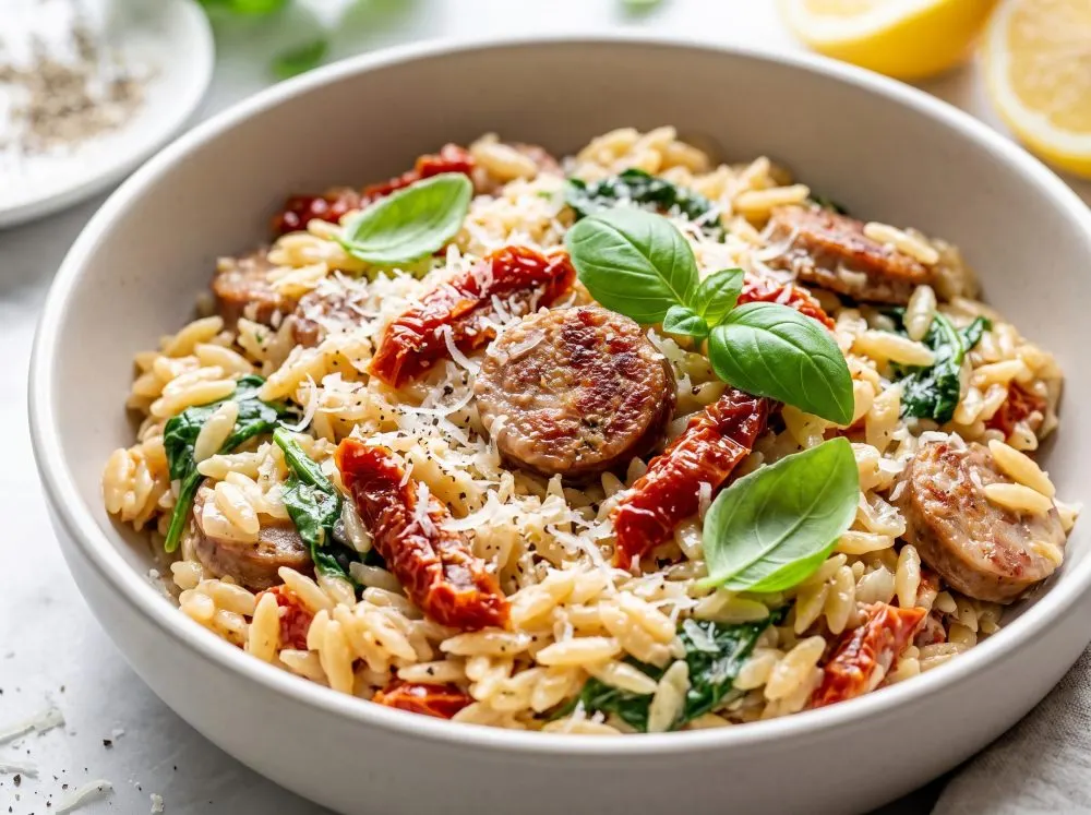Creamy One-Pot White Bean Orzo Skillet