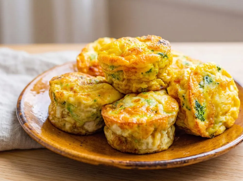 Broccoli and Cheese Egg Muffins