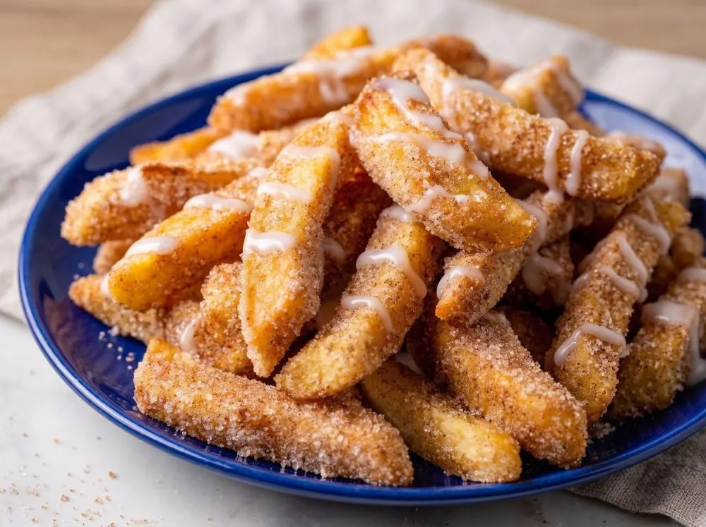 Cinnamon-Crunch Air Fryer Apple Fries