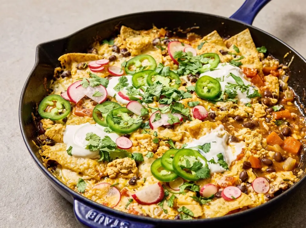 Cheesy High-Protein Enchilada Skillet