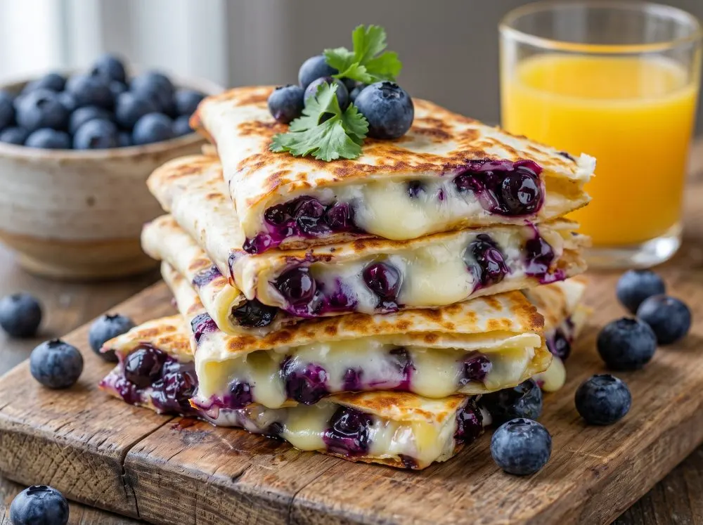 Blue Breakfast Quesadilla (Creamy, Sweet & Ready in Minutes)