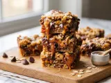 Gooey Salted Caramel Chocolate Chip Oat Cookie Bars - photo 1