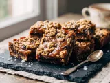 Gooey Salted Caramel Chocolate Chip Oat Cookie Bars - photo 2