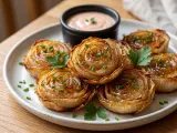Crispy Air Fryer Blooming Onion and Creamy Dip - photo 3