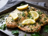 Bright Lemon-Roasted Salmon with Green Herb Sauce - photo 1