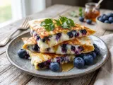 Blue Breakfast Quesadilla (Creamy, Sweet & Ready in Minutes) - photo 2