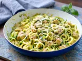 One-Pot Pesto Chicken Alfredo Zucchini Noodles (Easy Weeknight Dinner) - photo 1