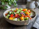 Fresh Cucumber Sweet Pepper Salad - photo 2