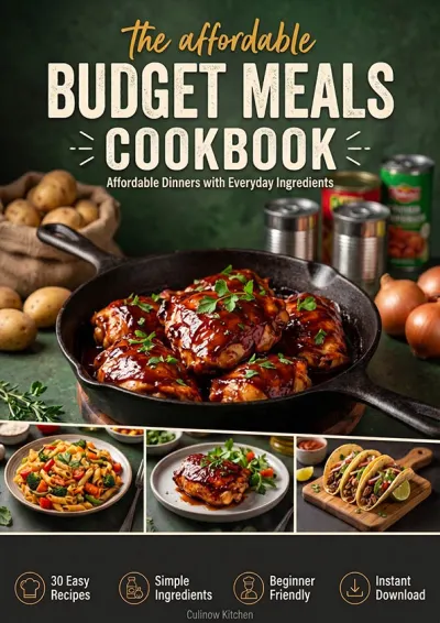 The Budget Meals Cookbook cover