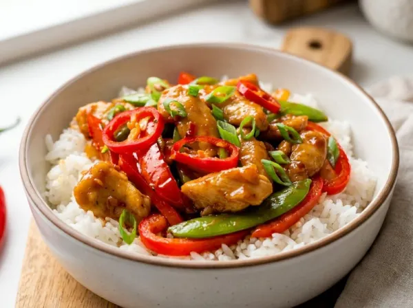 Weeknight Spicy Thai Chicken Stir Fry