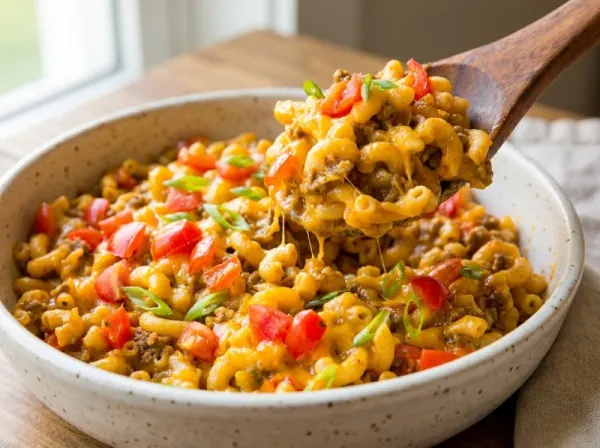 One-Pot Taco Macaroni Skillet