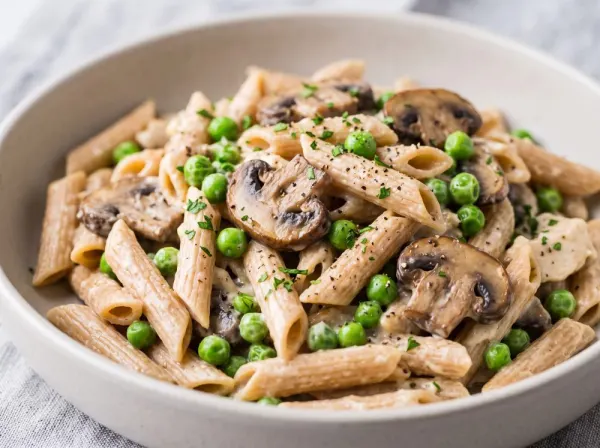 Cozy One-Pot Creamy Chicken & Mushroom Pasta