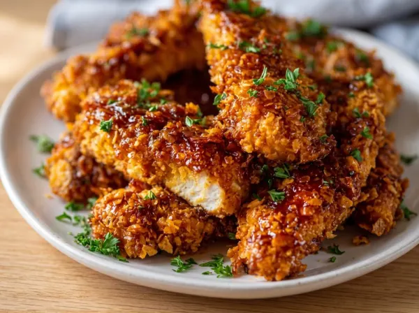 Crispy Cornflake Hot Honey Chicken