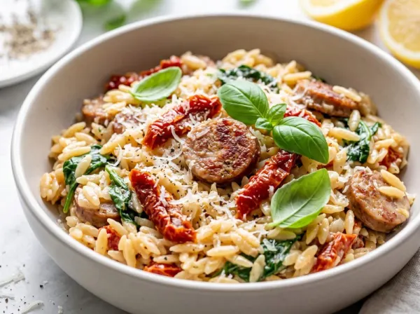 Creamy One-Pot White Bean Orzo Skillet