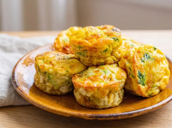 Broccoli and Cheese Egg Muffins