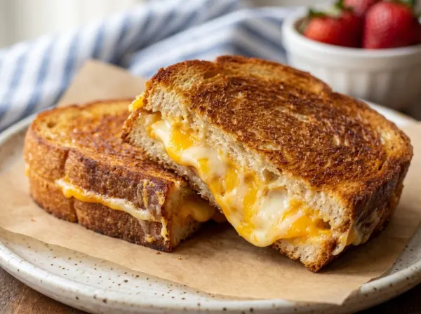 Golden Air Fryer Grilled Cheese