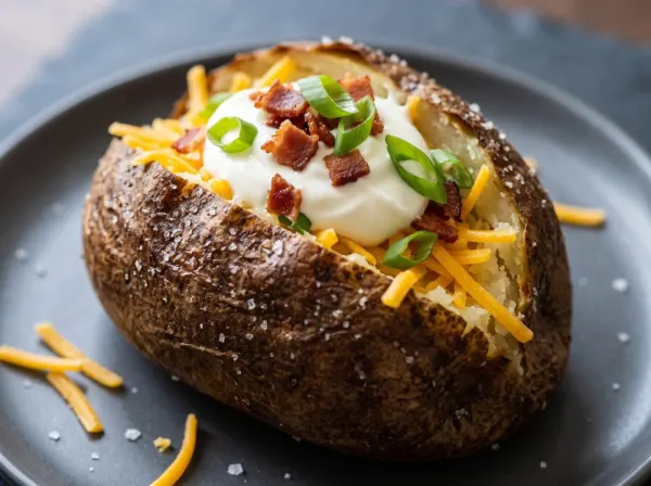 Crisp-Skinned Air Fryer Baked Potatoes
