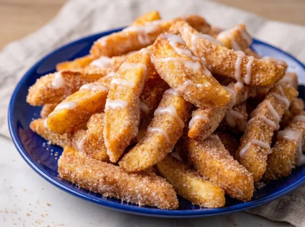 Cinnamon-Crunch Air Fryer Apple Fries