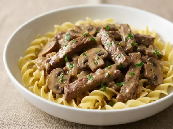 Creamy One-Pot Beef Stroganoff