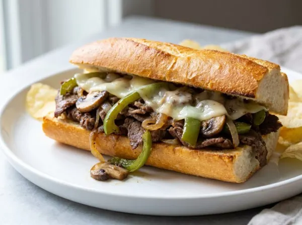 Classic Philly Cheesesteak Recipe with Melted Provolone
