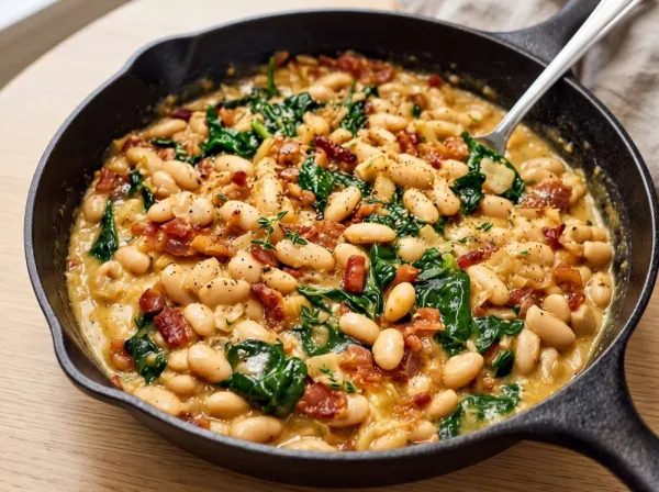 Creamy Marry Me White Bean Skillet