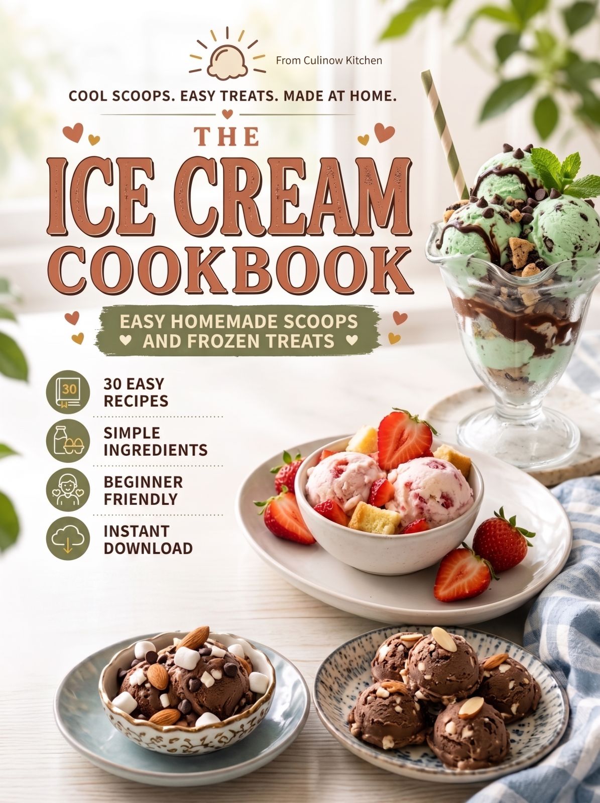 The Ice Cream Cookbook cover